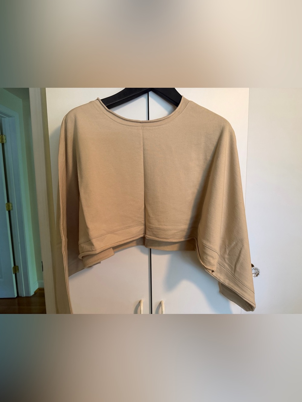 Planet Cropped Sweatshirt Shrug